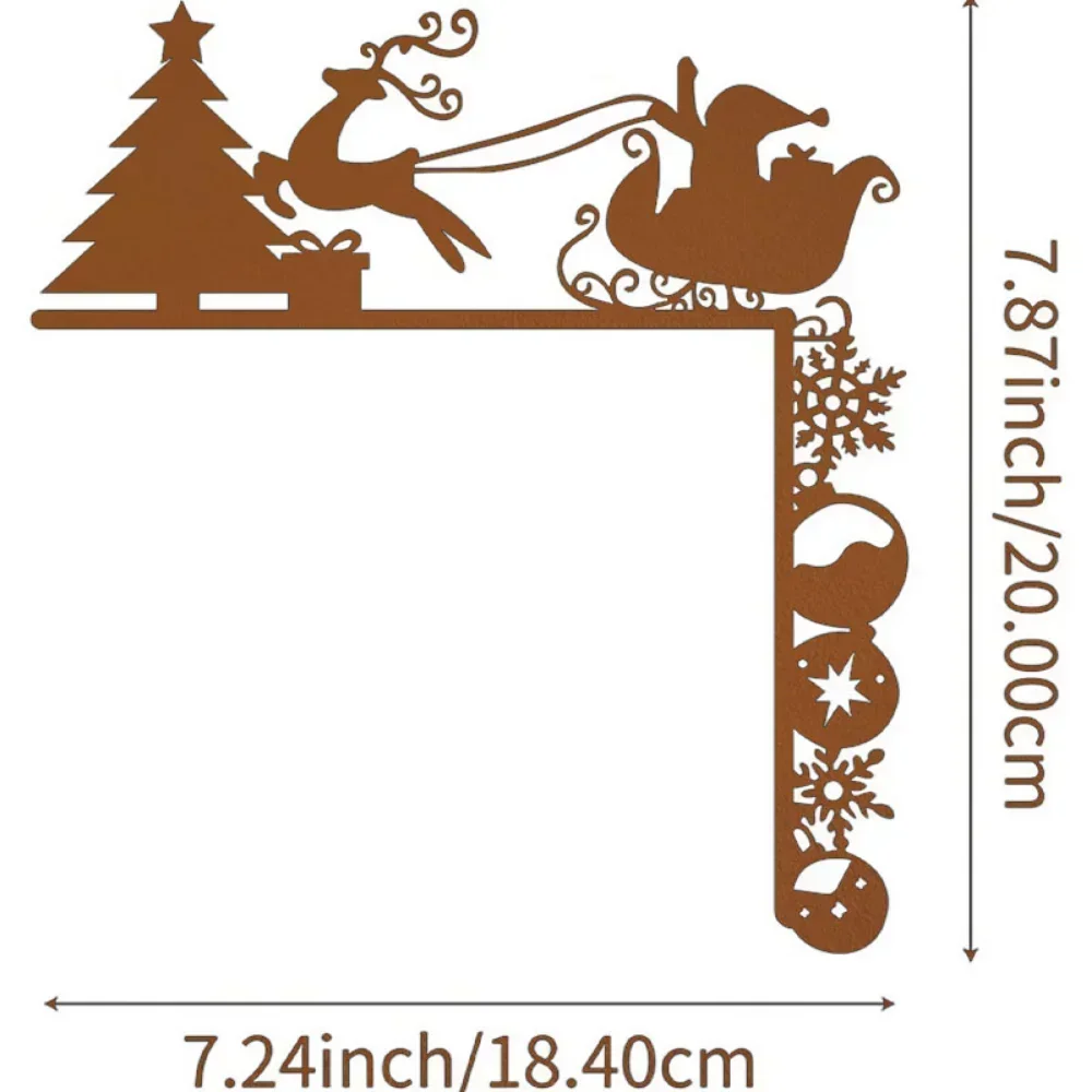 Alluring Metal Sleigh Wall Stickers – Add Appeal with Charm. Appealing for Christmas Decor. Lovely Metal Wall Art