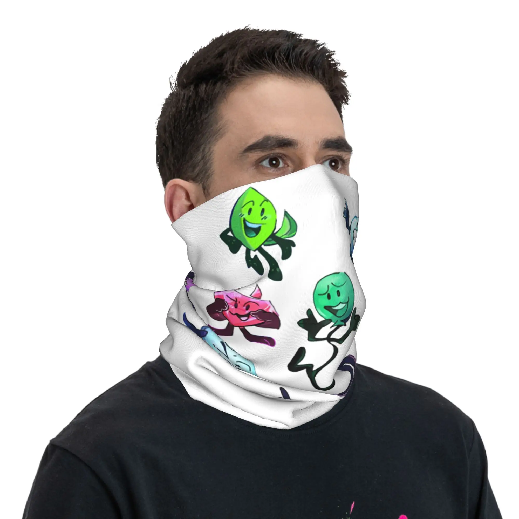 BFDI  Have Cots Bandana Neck Gaiter Printed Mask Scarf Warm Headband Outdoor Sports Unisex Adult Windproof