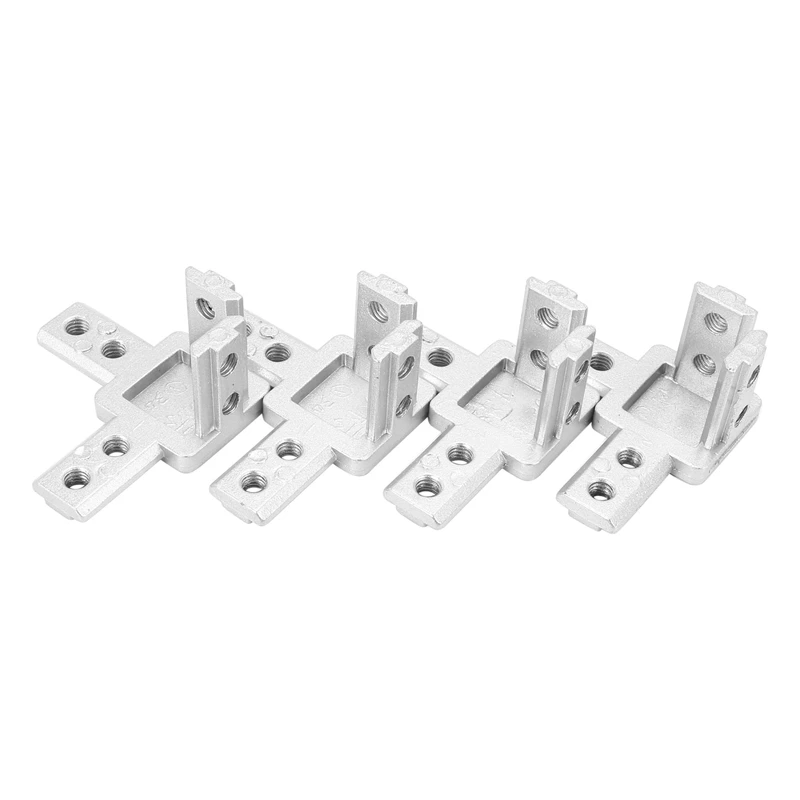 24-Pack 3030 Series 3-Way End Corner Bracket Connector,With Screws For Standard 8Mm T Slot Aluminum Extrusion Profile