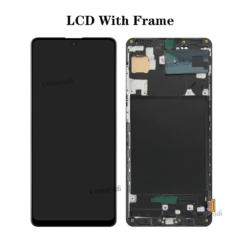 incell For Samsung A71 A715 A715F A715FD LCD Display Touch Screen Digitizer with Frame Assembly Replacement Phone Screen Parts