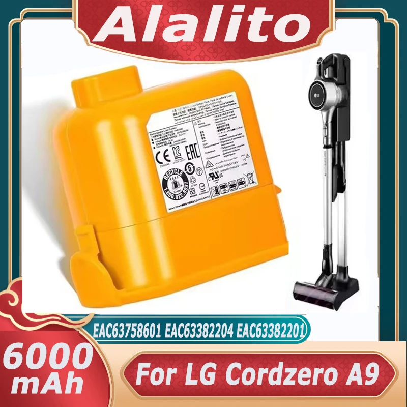 

25.2V EAC63382204 Lithium Ion Battery For LG Cordzero A9 Cordless Vacuum A9+ A9Plus A9M A9MASTER2X A9MULT12X A9PETNBED A9MULTI