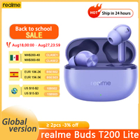 New realme Buds T200 Lite True Wireless Bluetooth 5.4 Dual Mic Al Deep Call Noise Cancellation IPX4 Water Resistance