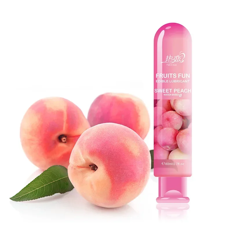 Lubrifiant à base d\'eau aromatisé aux fruits comestibles, facile à nettoyer, non Grework, longue durée pour les produits sexuels pour adultes