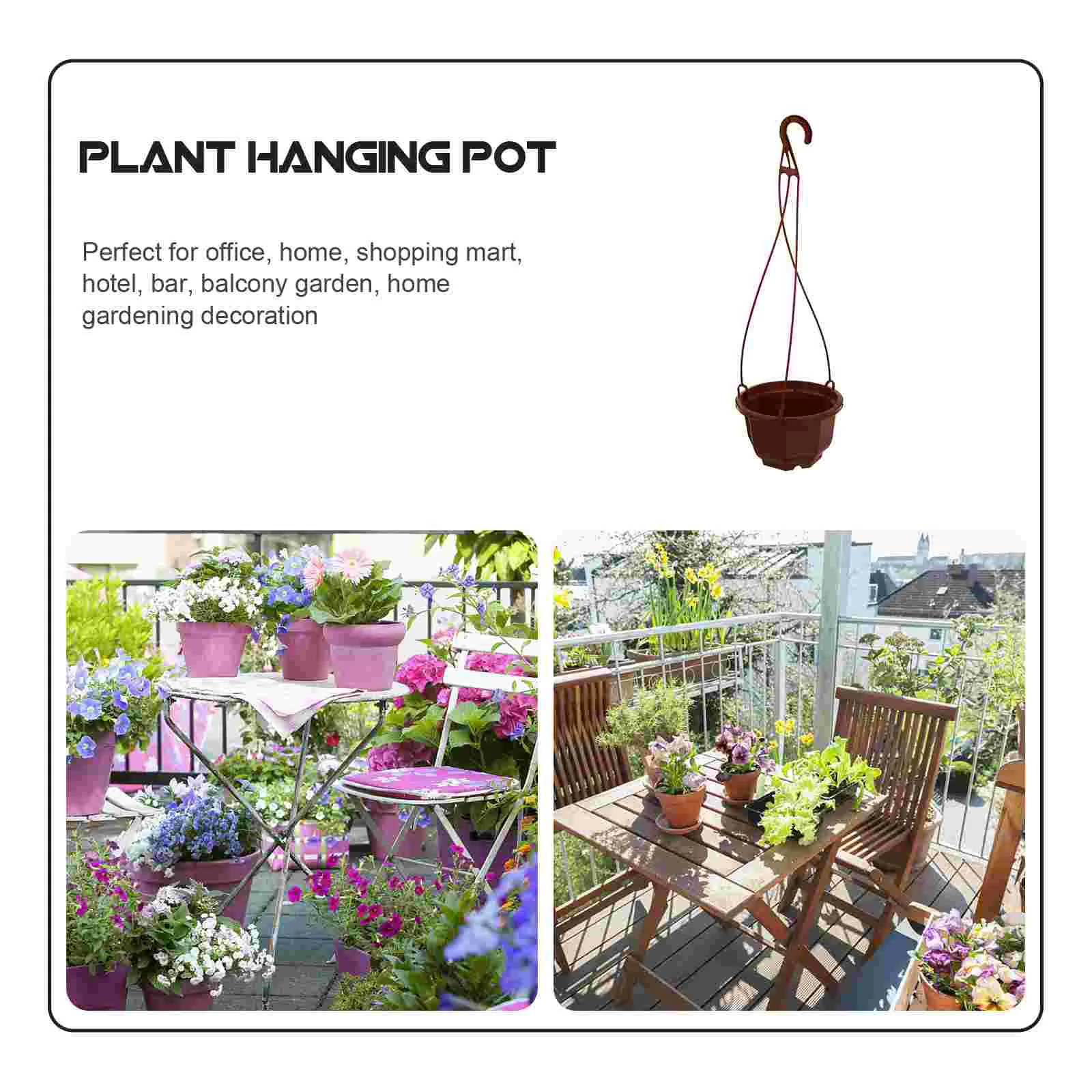 6 Sets Artificial Outdoor Plants Chlorophytum Pot Hanging Orchid Succulent Bowl Chic Flower Succulents Flowerpot Red Decorative