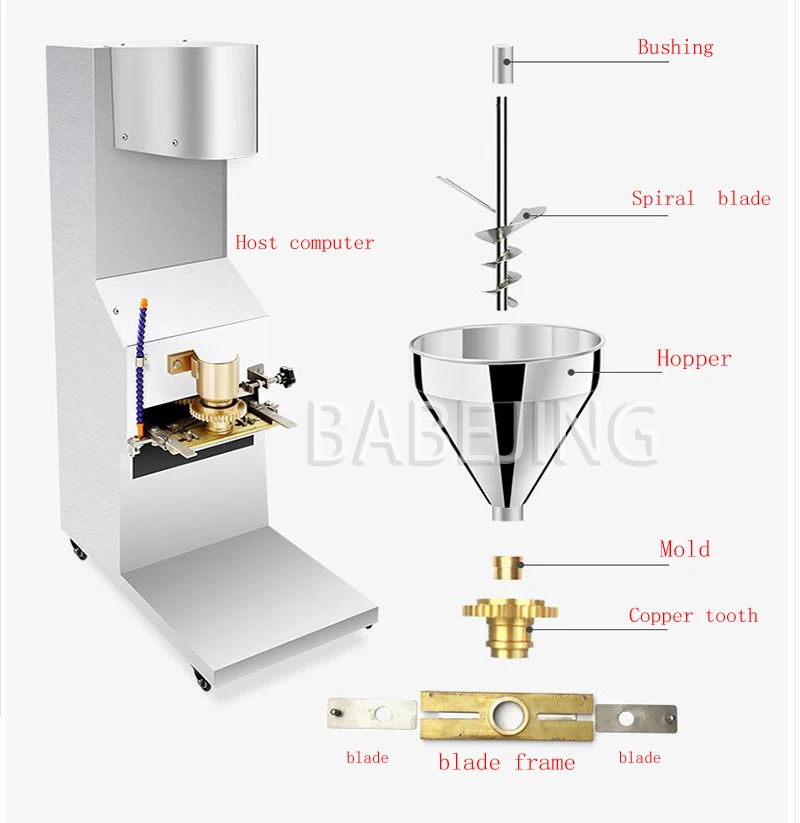 Профессиональная машина для изготовления шариков из говядины из нержавеющей стали, коммерческая машина для формования шариков из рыбы и редиски