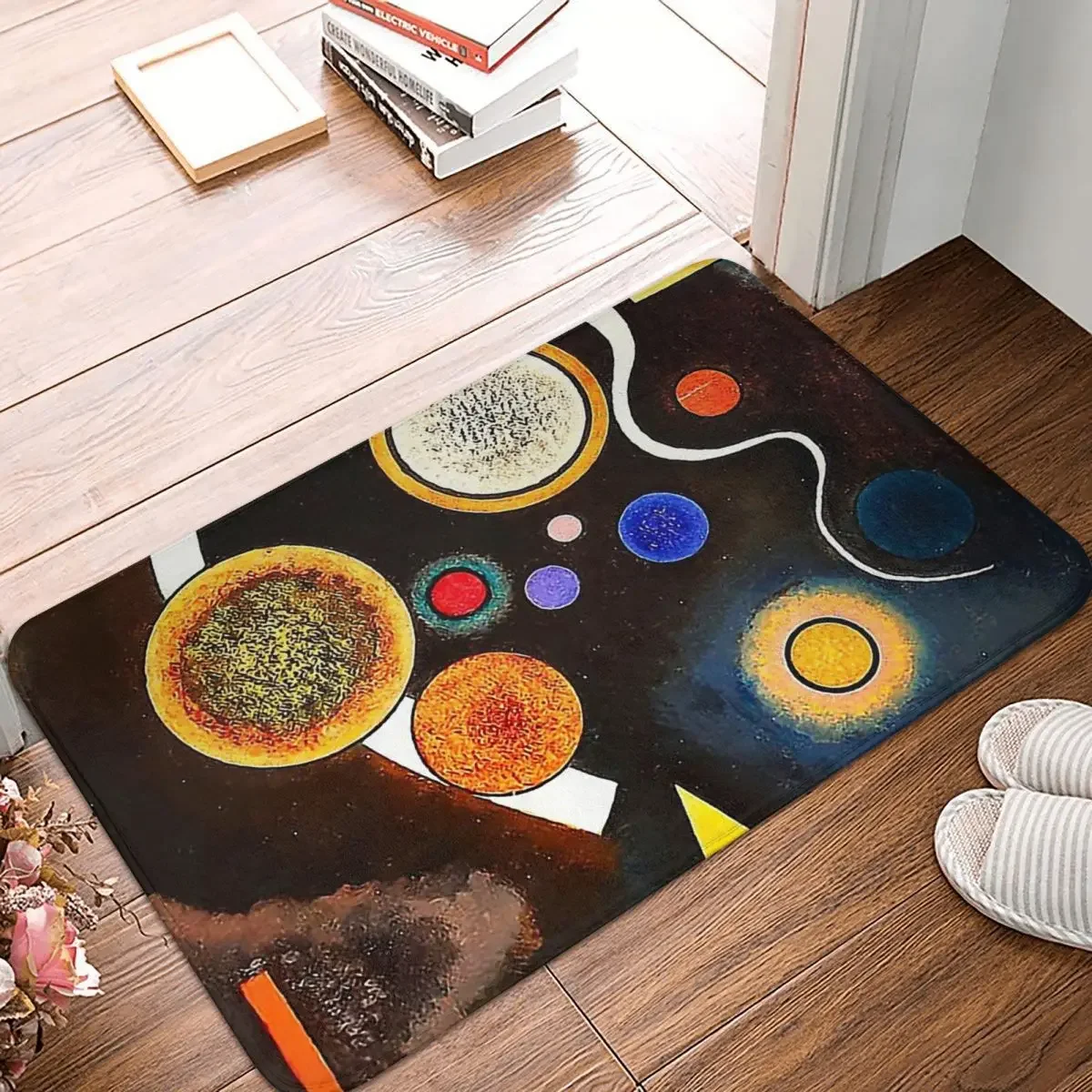 Russian Painter Non-slip Doormat Kitchen Mat Wassily Kandinsky Modern Art Hallway Carpet Welcome Rug Indoor Decor