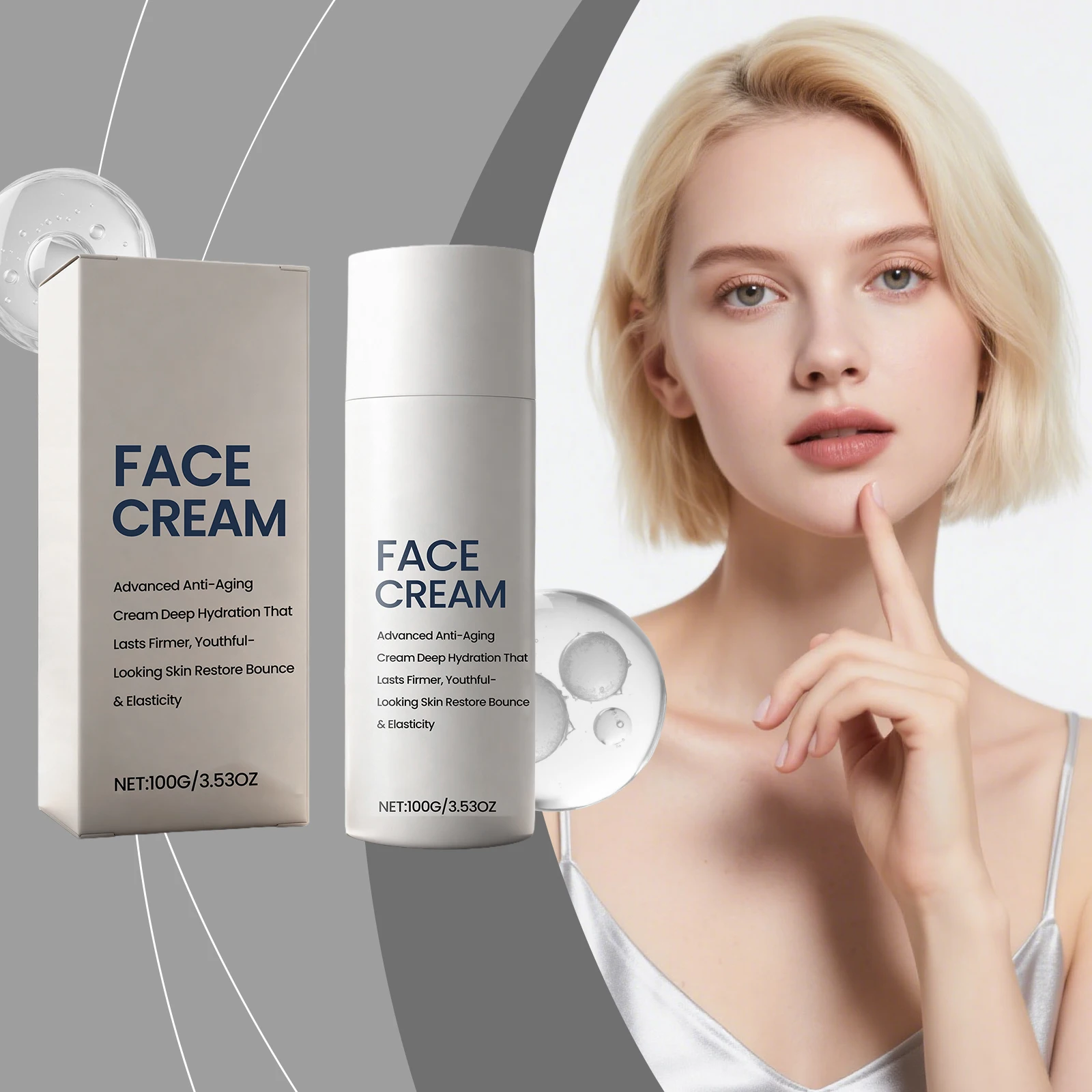 

Hyaluronic Acid Moisturiz Face Cream Promote Collagen Regeneration Deeply Repair Skin Improve Dullness Facial Nourishing Lotion