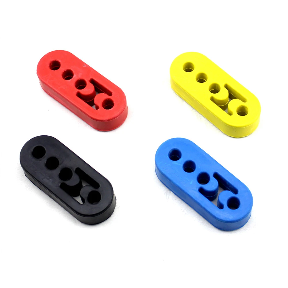 4 Holes Rubber Muffler Insulator Hanger Car Exhaust Tail Pipe Mount Bracket Hanger For Golf Civic BMW M1 M2 Auto Accessories