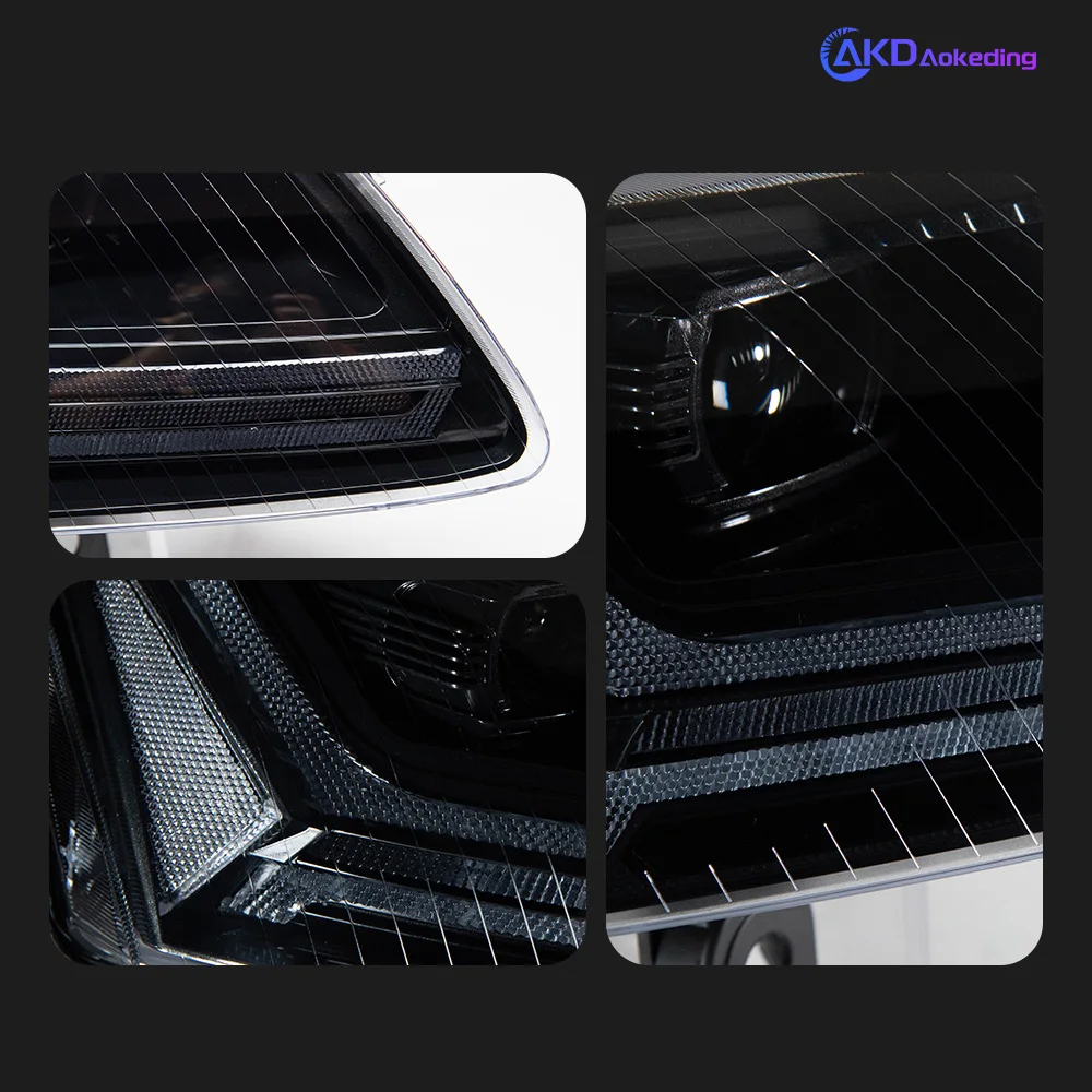 AKD LED Headlight For audi  A6 C6 2004-2011 A6L DRL Dynamic Signal Lamp LHD RHD Version Front Lamp Assembly