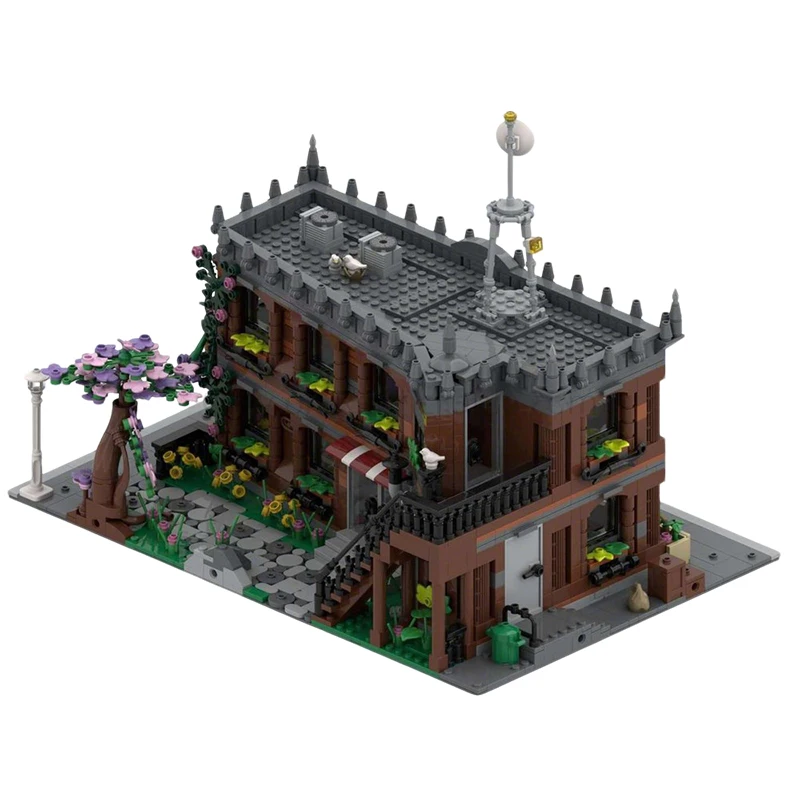 2567 PCS 건설 세트 다운타운 펍 MOC 맞춤형 모듈식 빌딩 블록 창의적인 디자인 간단한 어린이 DIY 장난감 생일 선물