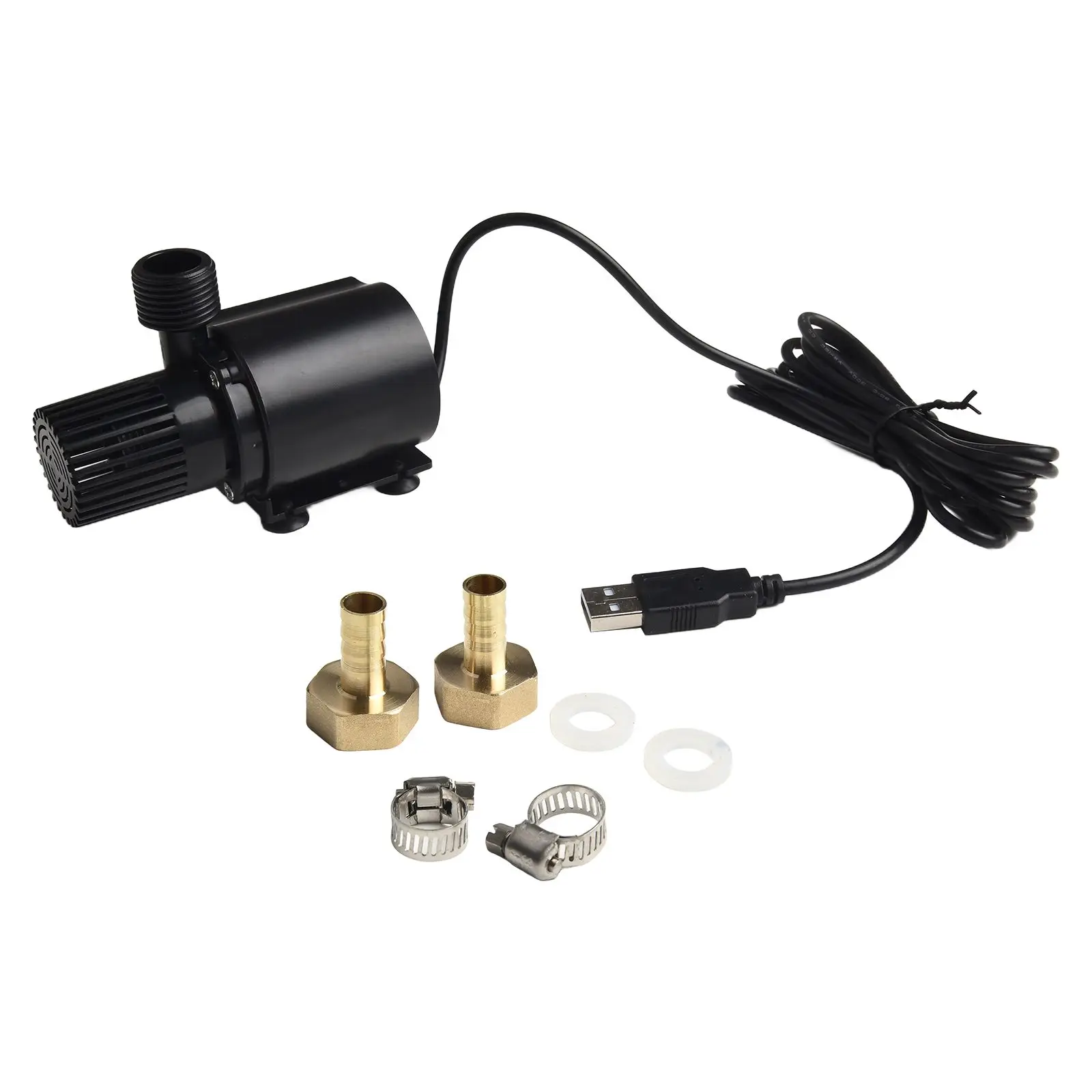 About 3.74*2.04*2.75 Inches Submersible Pump 500L H Flow Rate DC 5V Voltage Multi-purpose Usage Quiet Operation