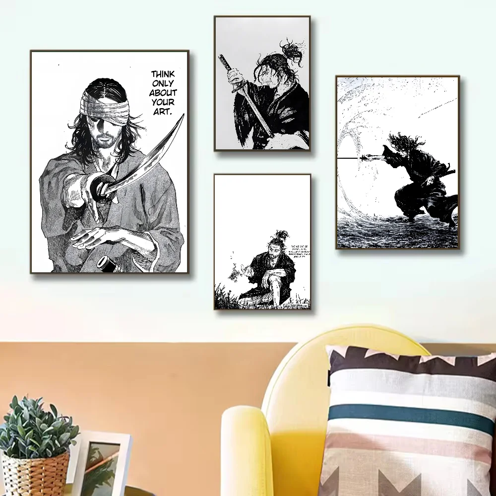 Vagabond Manga Poster HD art sticky wall waterproof home living room bedroom bar aesthetic decoration