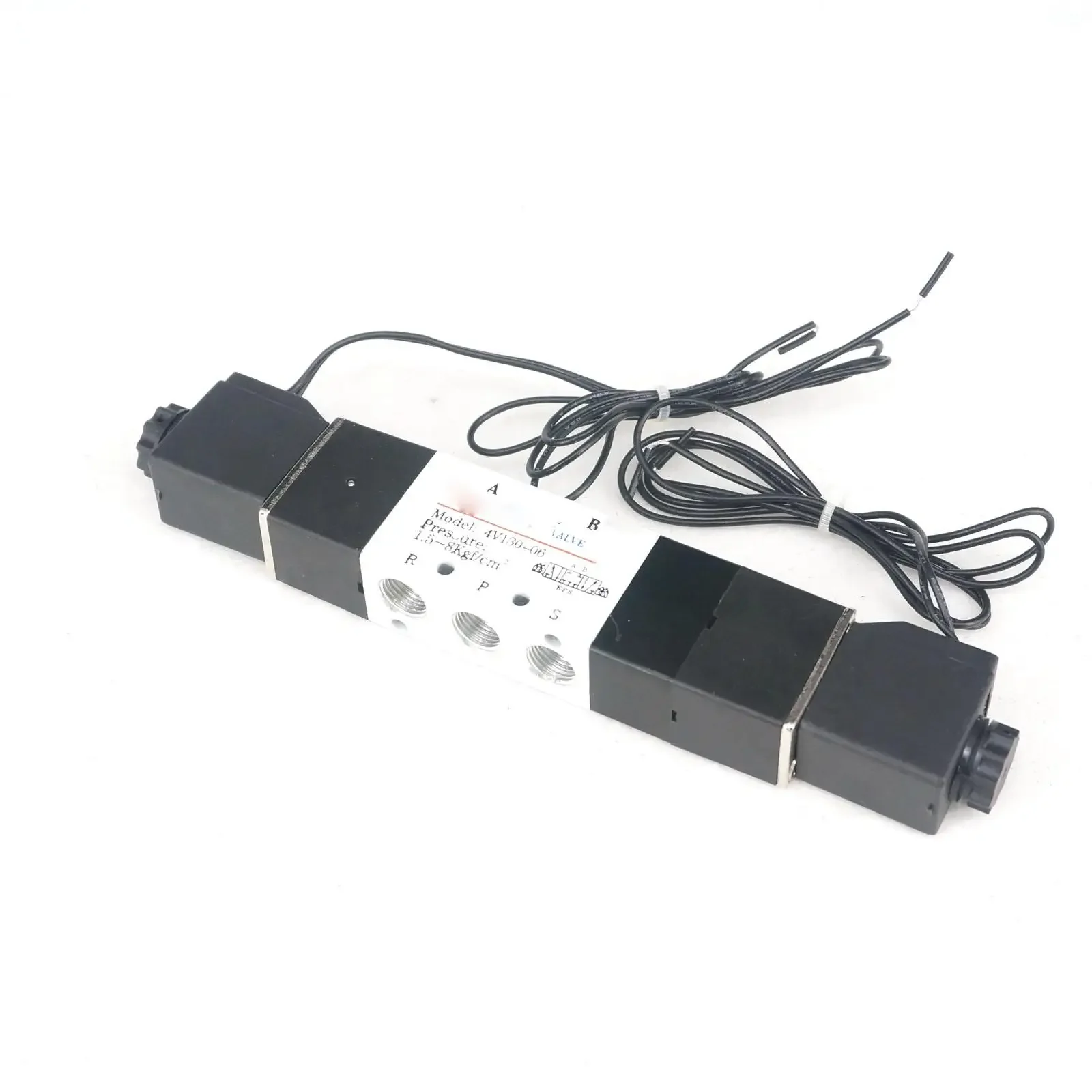 

1/8 "BSPT DC12V 24V AC110V 220V электромагнитный клапан 3/5 способов двойная головка воздушный пневматический 4V130C-06