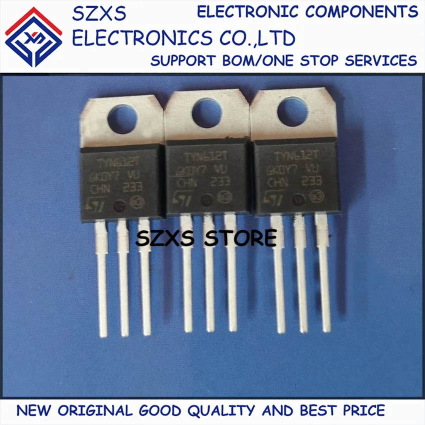 

New Original 10Pcs TYN612T TYN612TRG TO-220 600V 12A SCR Silicon Contolled Thyristor In Stock Electronic Components Good Quality