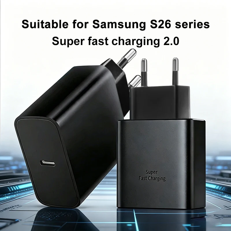 Ładowarka SAMSUNG 60W PD z wtyczką EU do S26 Ultra S25FE S24 S23 A56 A53 A57 M55s Tab S11 Ultra S10 FE+ z kablem Type C 5A — zdjęcie produktu 2
