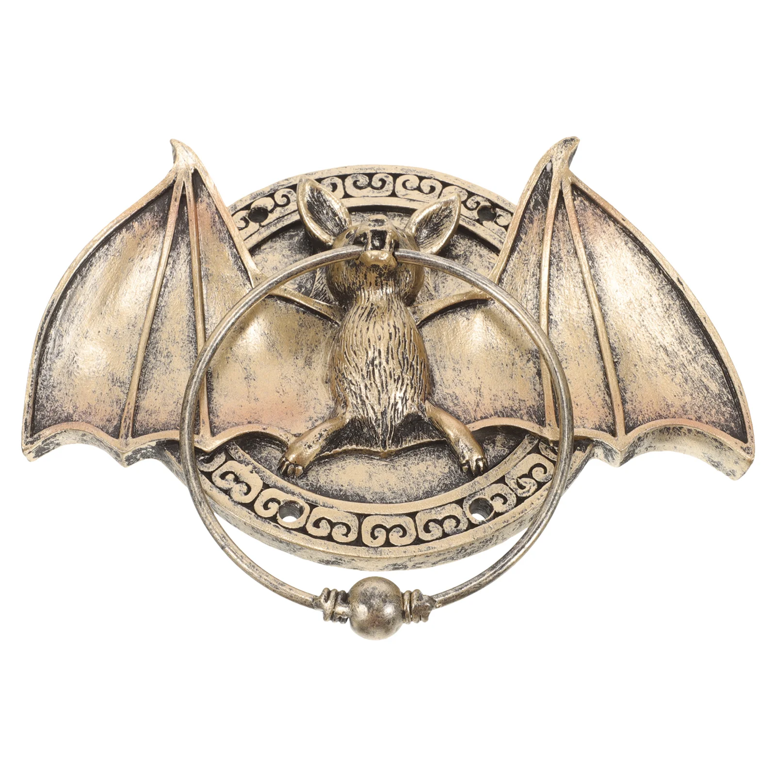 

Simulated Bat Door Knocker Classical Decor Crafts Knockers for Front Resin Household