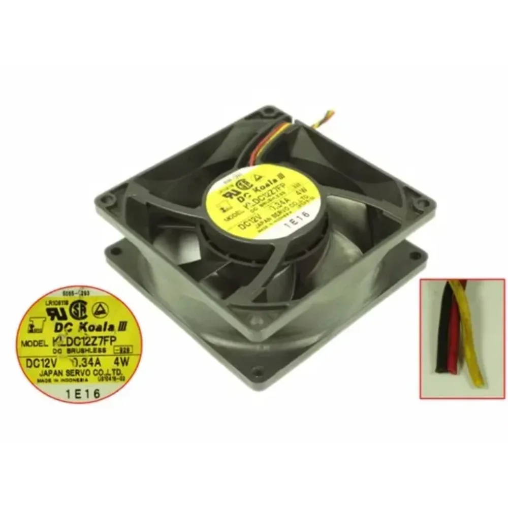 

Вентилятор охлаждения Japan KLDC12Z7FP DC 12V 0.34A 90x90x32мм, 3-проводной