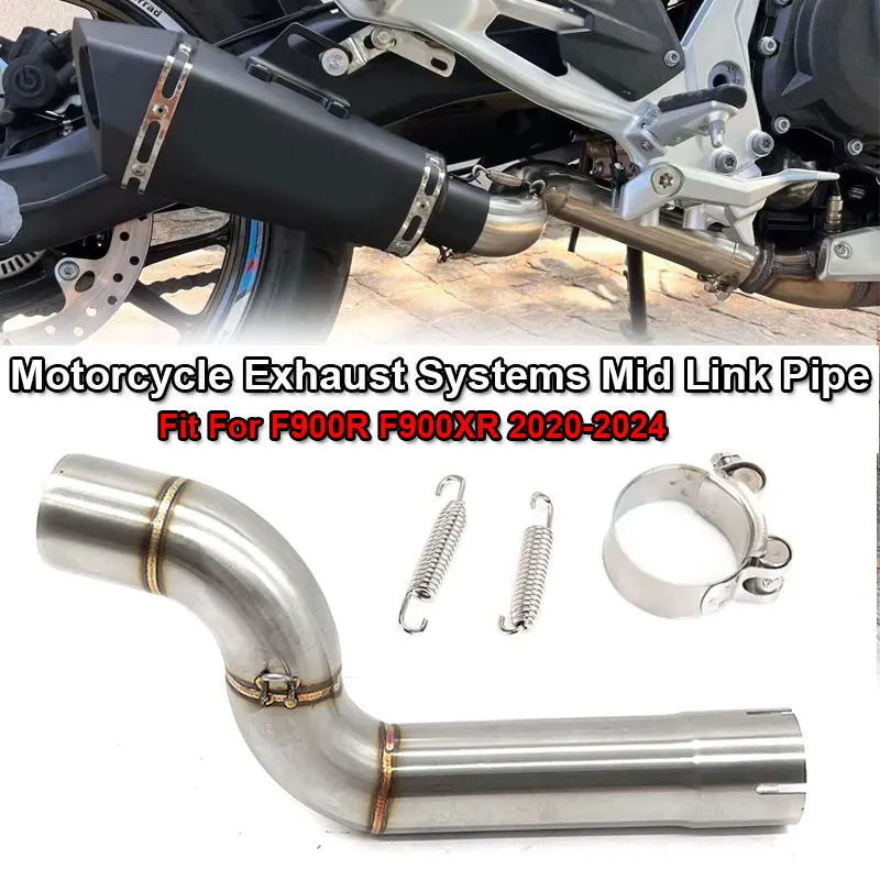 F 900 R XR Slip On Tube Motorcycle Exhaust Escape Systems Modify 51mm Interface Mid Link Pipe Fit For BMW F900R F900XR 2020-2024