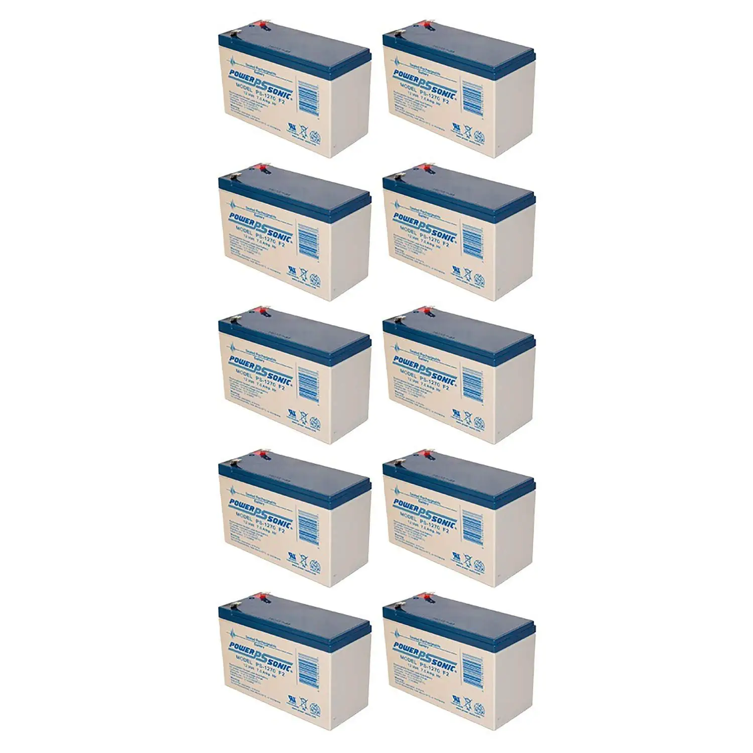 12V 7Ah AGM F2 Terminal Replacement Battery for UPS Alarm System Emergency Lighting, Customized