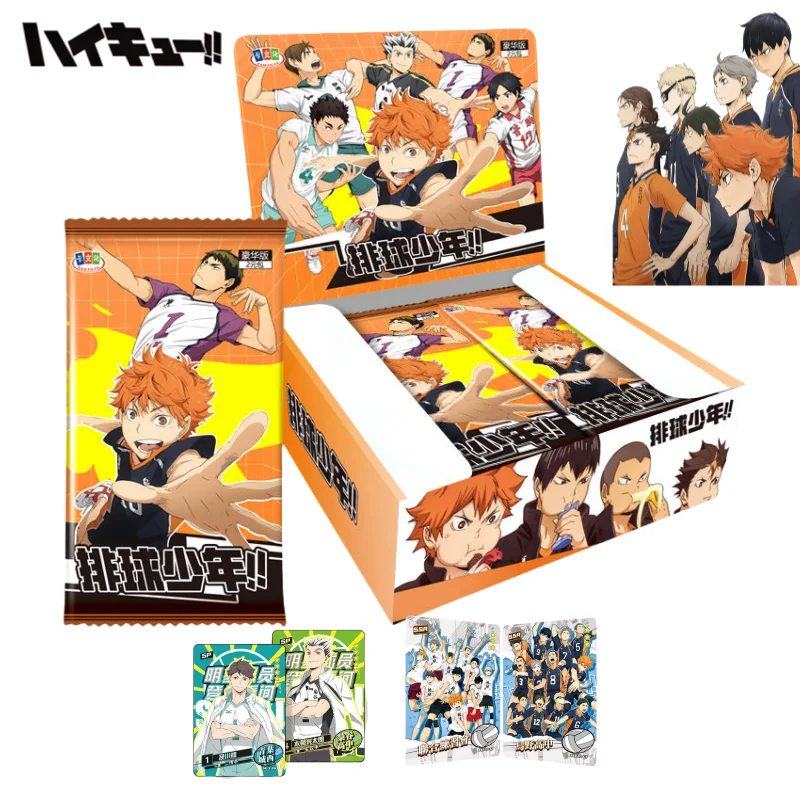 Haikyuu Kageyama tobio tsukishima kei tarjetas de mercancía de anime bolsa ciega personalidad creativa hermosa tarjeta de colección regalo para niño