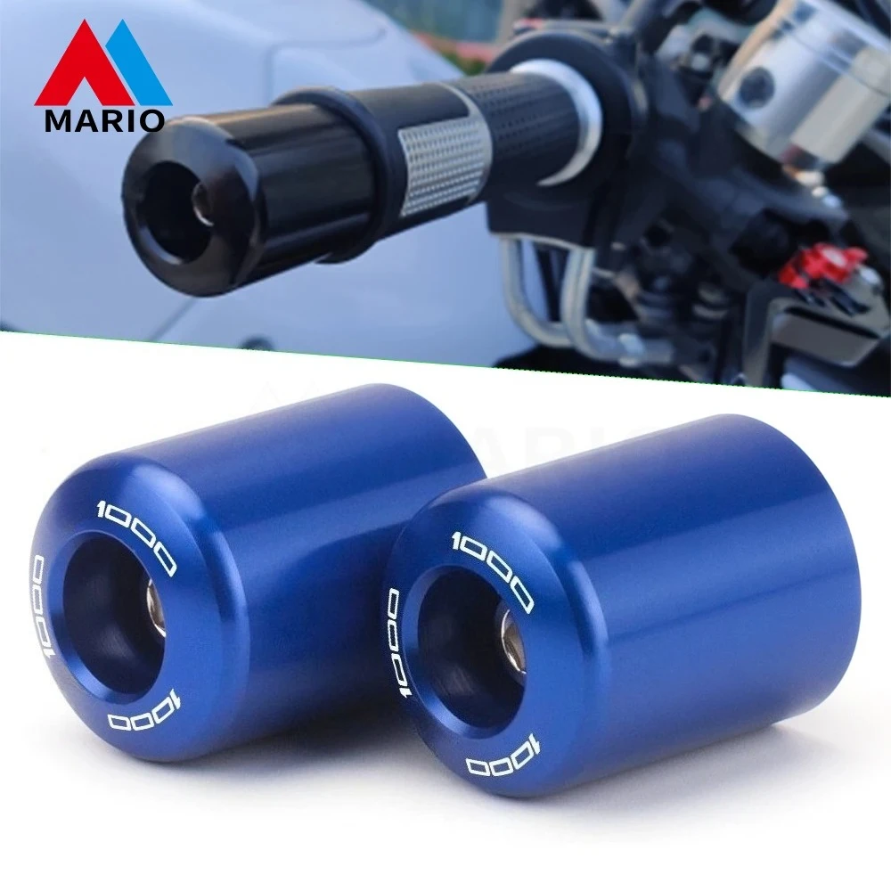 2Pcs Motorcycle CNC Handle Bar Handlebar Grips End Hand Plug Caps For KAWASAKI Z1000 Z 1000 2003 2004 2008 2010 2012 2016 2017