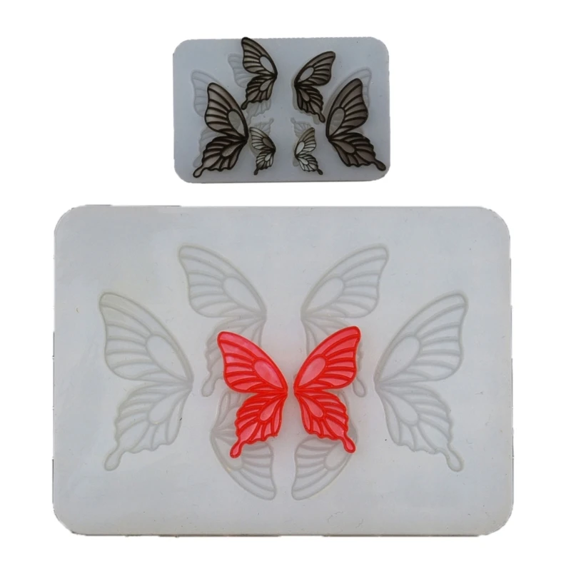 Unique Butterfly Earrings Mold Eye Catching Ear Rings Epoxy Resin Mould Soft Jewelry Making Moulds for Craft Lovers