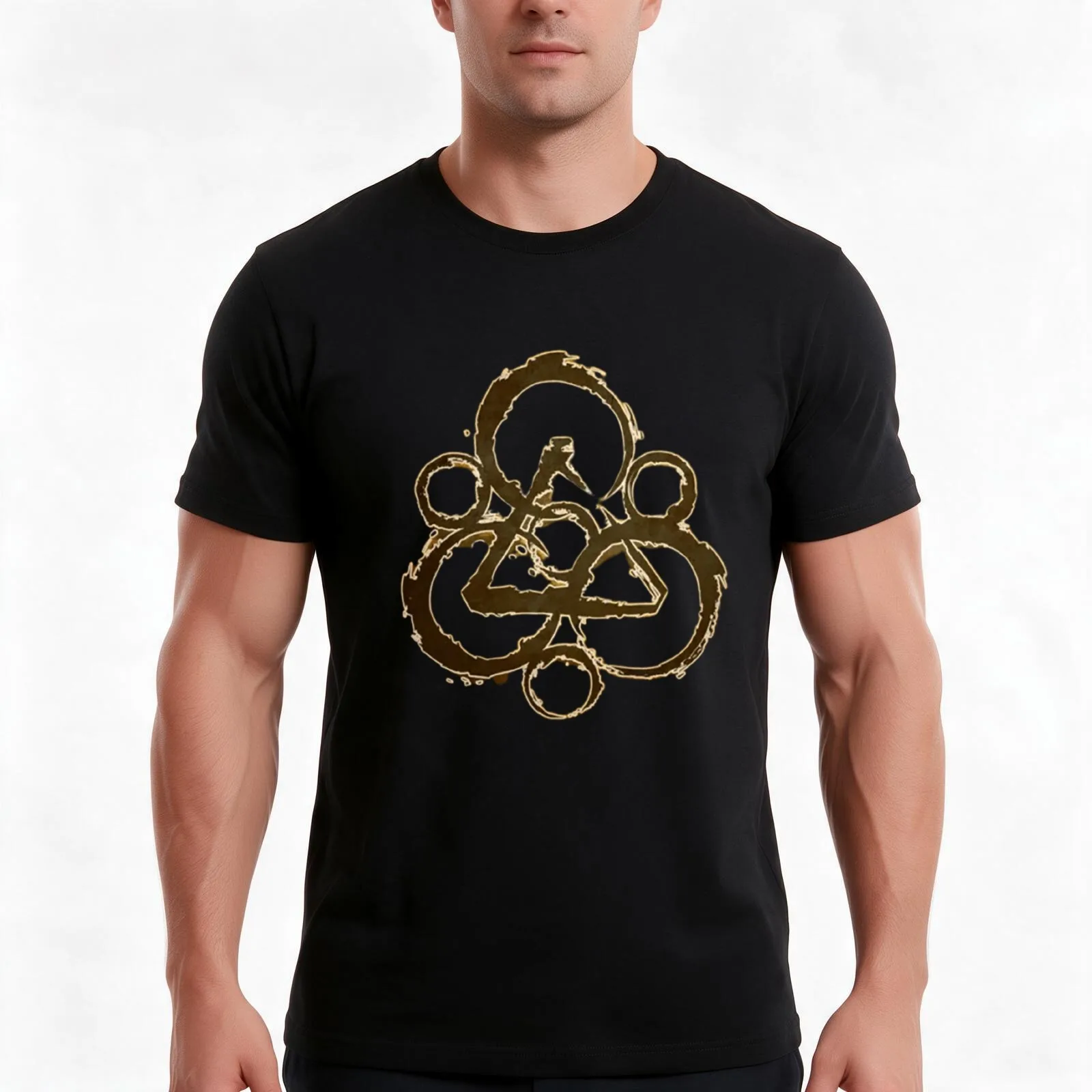 Coheed_and_cambria_cam-removebg-preview T-Shirt, Summer Casual Cotton Tee, Oversized Streetwear Tops, Vintage Graphic Print