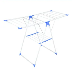 自立型衣類乾燥ラック、家庭用折りたたみ式ラック、屋内および屋外