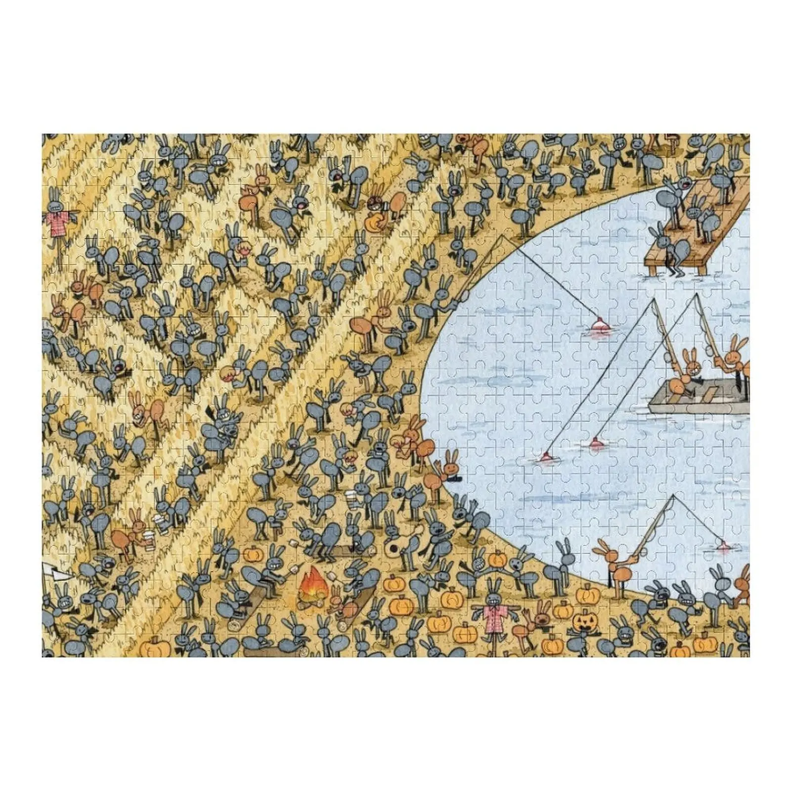 

Ant Autumn Jigsaw Puzzle Customizable Gift With Personalized Photo Anime Personalized Photo Gift Puzzle