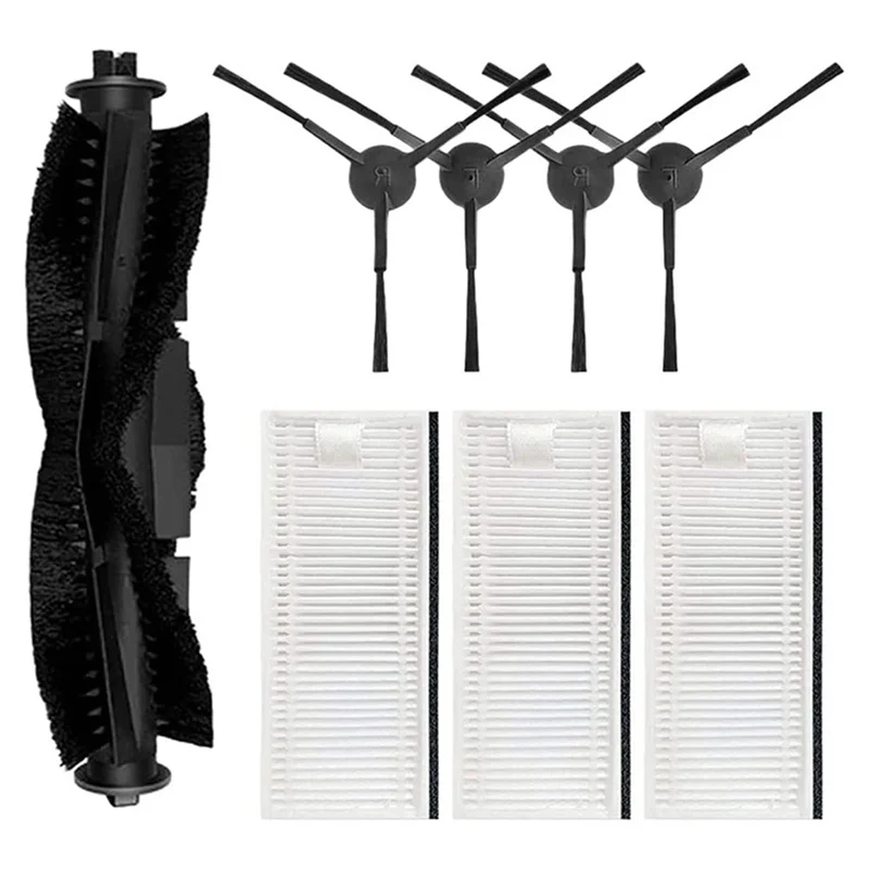 

[NEW!N92R】 Main Brush Side Brush Hepa Filter Spare Parts Accessories For Tikom G6000/G7000 For Thamtu G11 Robot Vacuum Cleaner