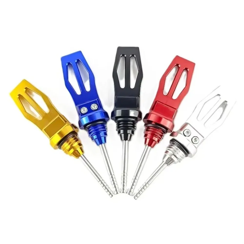 CNC Precision Motorcycle Engine Oil Dipstick Professional Universal Motorcycle Oil Level Dipstick Easy To Use Durable