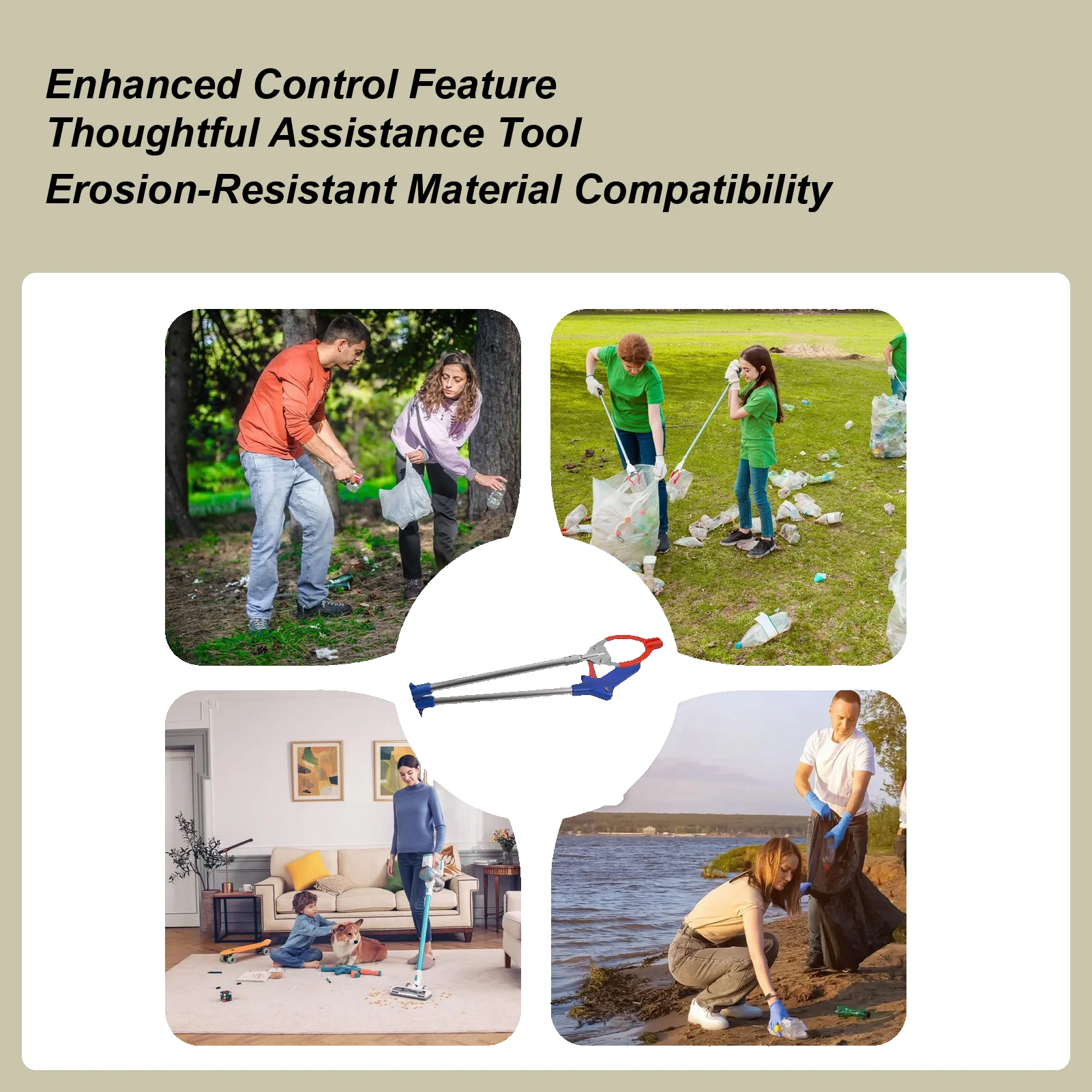 

Инструмент Grabber Reacher, складной легкий алюминиевый сплав, товары для улицы, захват для палочек для чистки домашнего туалета для пожилых людей