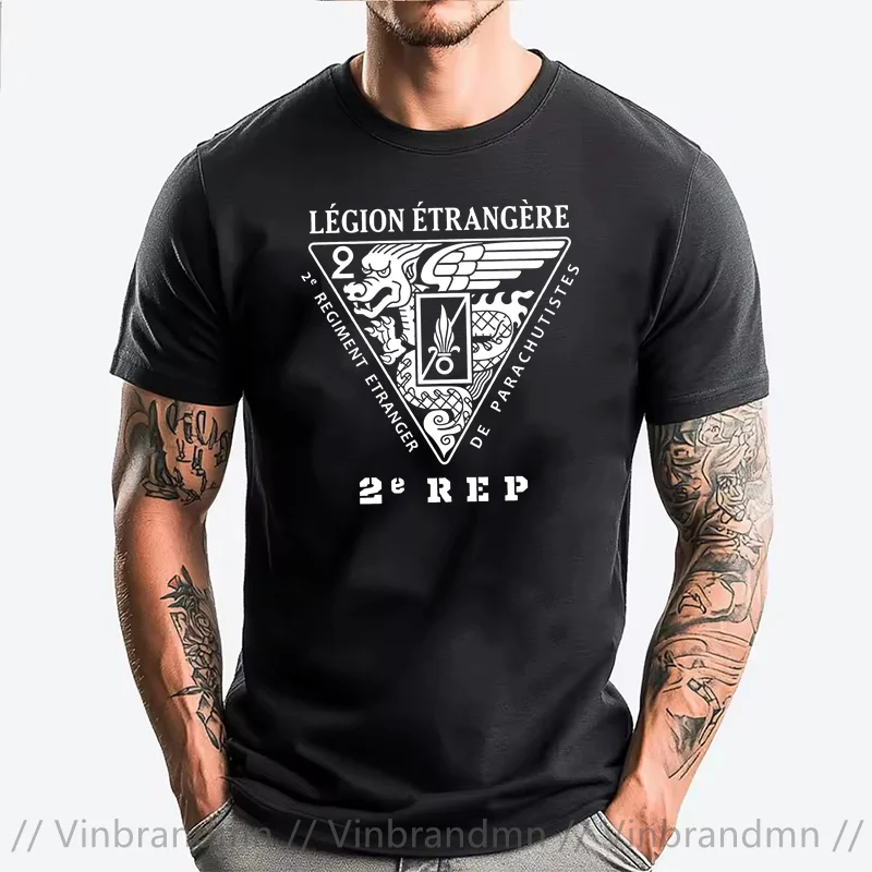 New French Foreign Legion Special Forces World War Army T Shirt Men Tshirt Homme Camisetas Men Cotton T-shirt Tees Tops Clothing