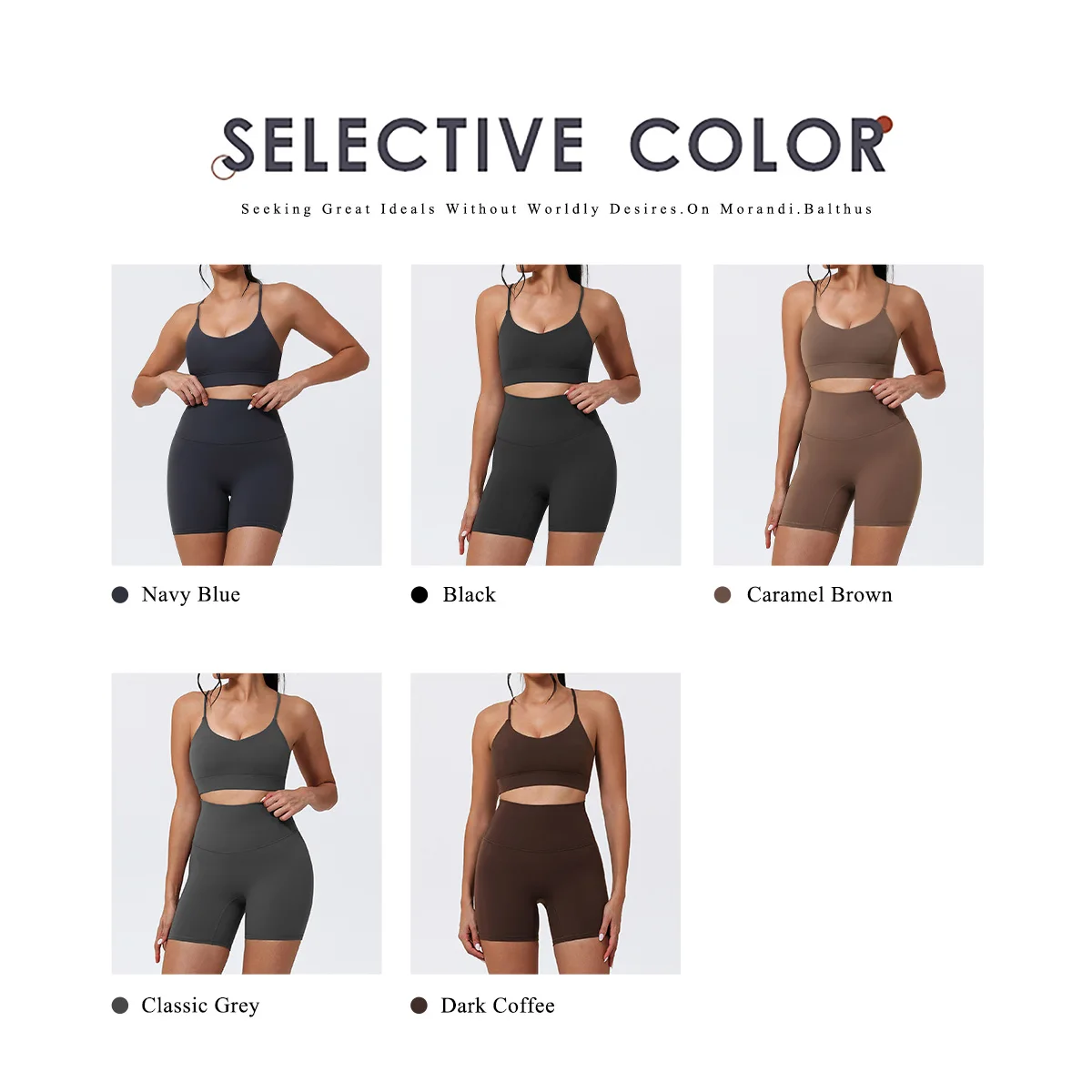 Sommer 2-teiliges Damen-Sportset mit überkreuztem Rücken, bequeme Yoga- und Fitnesskleidung, Sportbekleidung, BH und Trainingskleidungsset – Detail 4