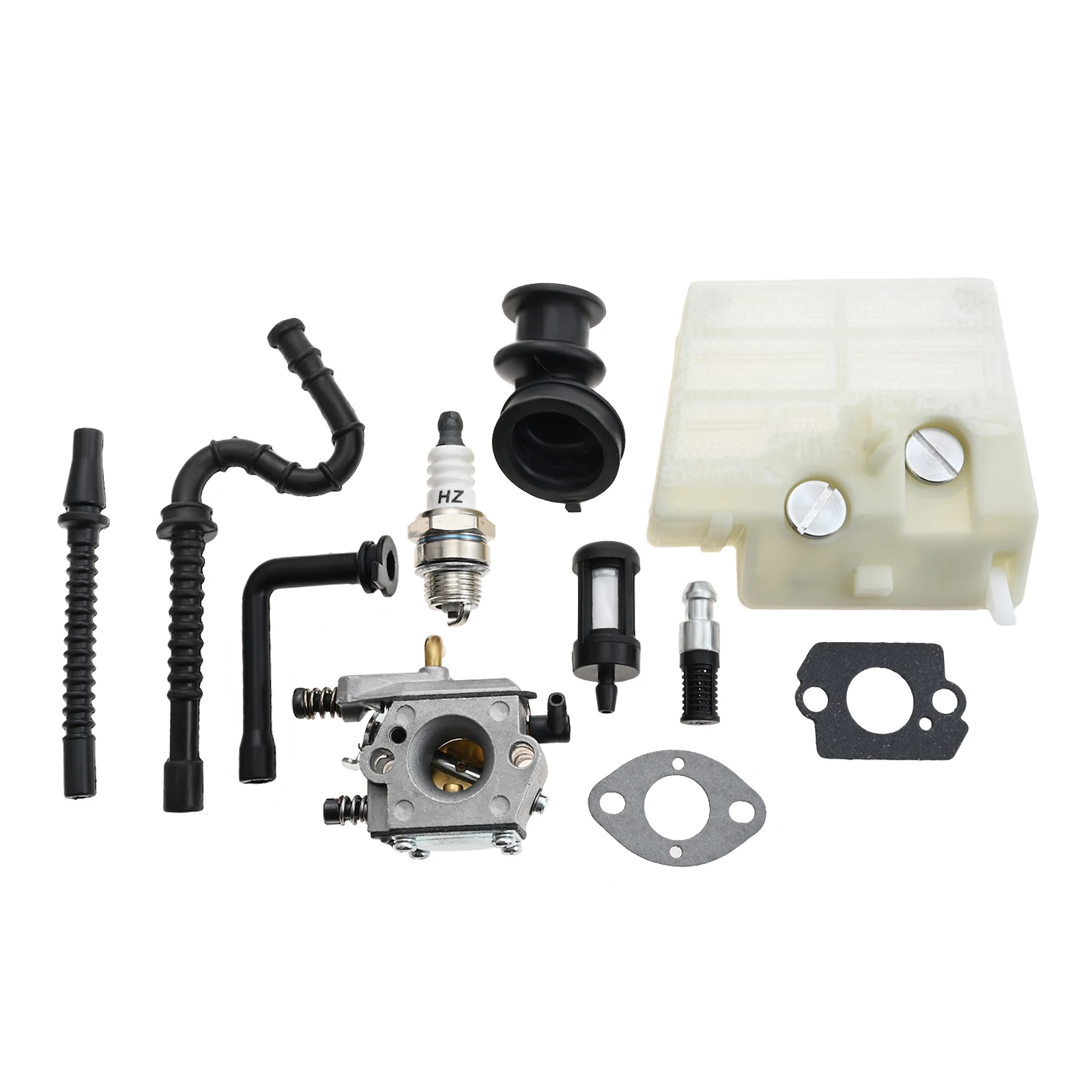 Carburetor Fit for Stihl 024 026 MS240 MS260 Tillotson HU-136A HS-136A for Walbro WT-194 Chainsaws Carb Spark Plug Fuel Filter