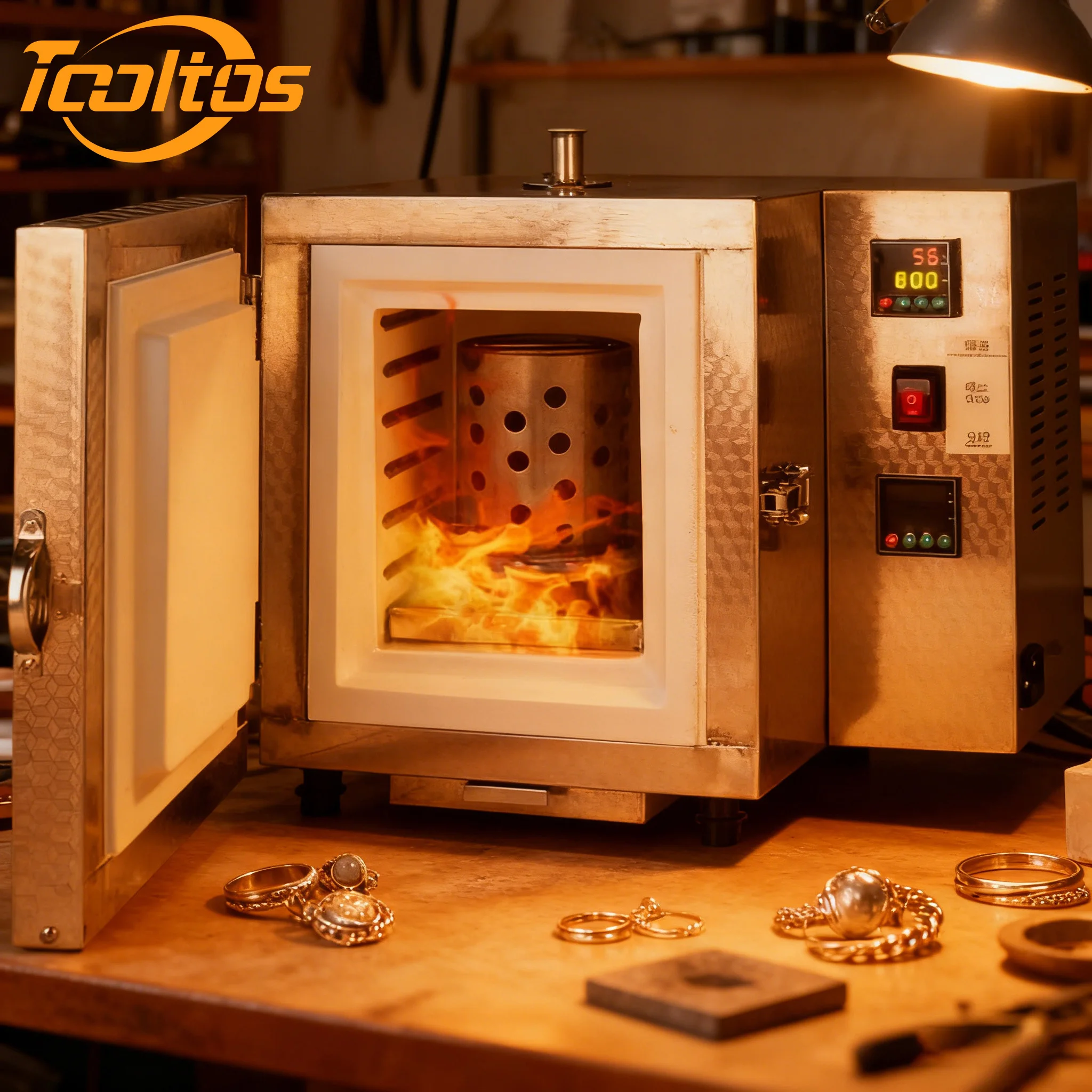 

Печь для литья ювелирных изделий Tooltos с точным контролем температуры, машина для плавления металла для золота, серебра, меди, ювелирной мастерской U