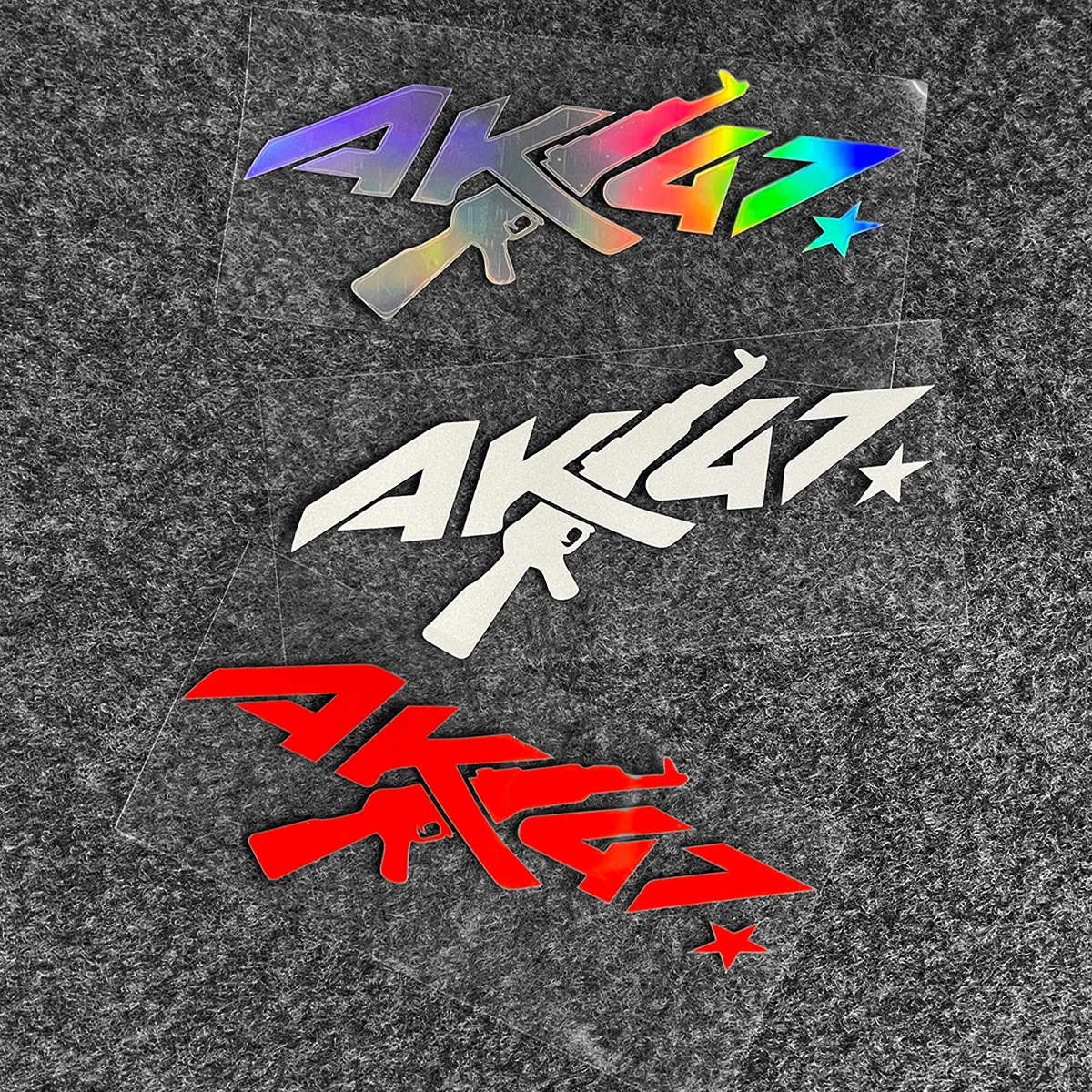 1Pc AK47 Pattern Vinyl Sticker Waterproof Decal for Motorcycle Helmet Fuel Tank Scooter Car Window