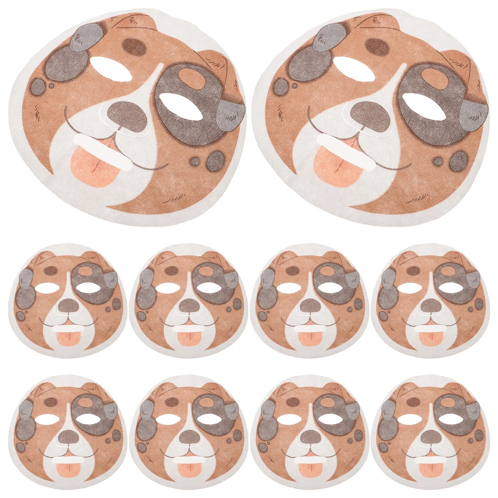

50pcs Animal Face Mask Sheets Disposable Kawaii Facial Sheet Mask For Spa Diy Skincare Party Travel Hydration Beauty Treatment