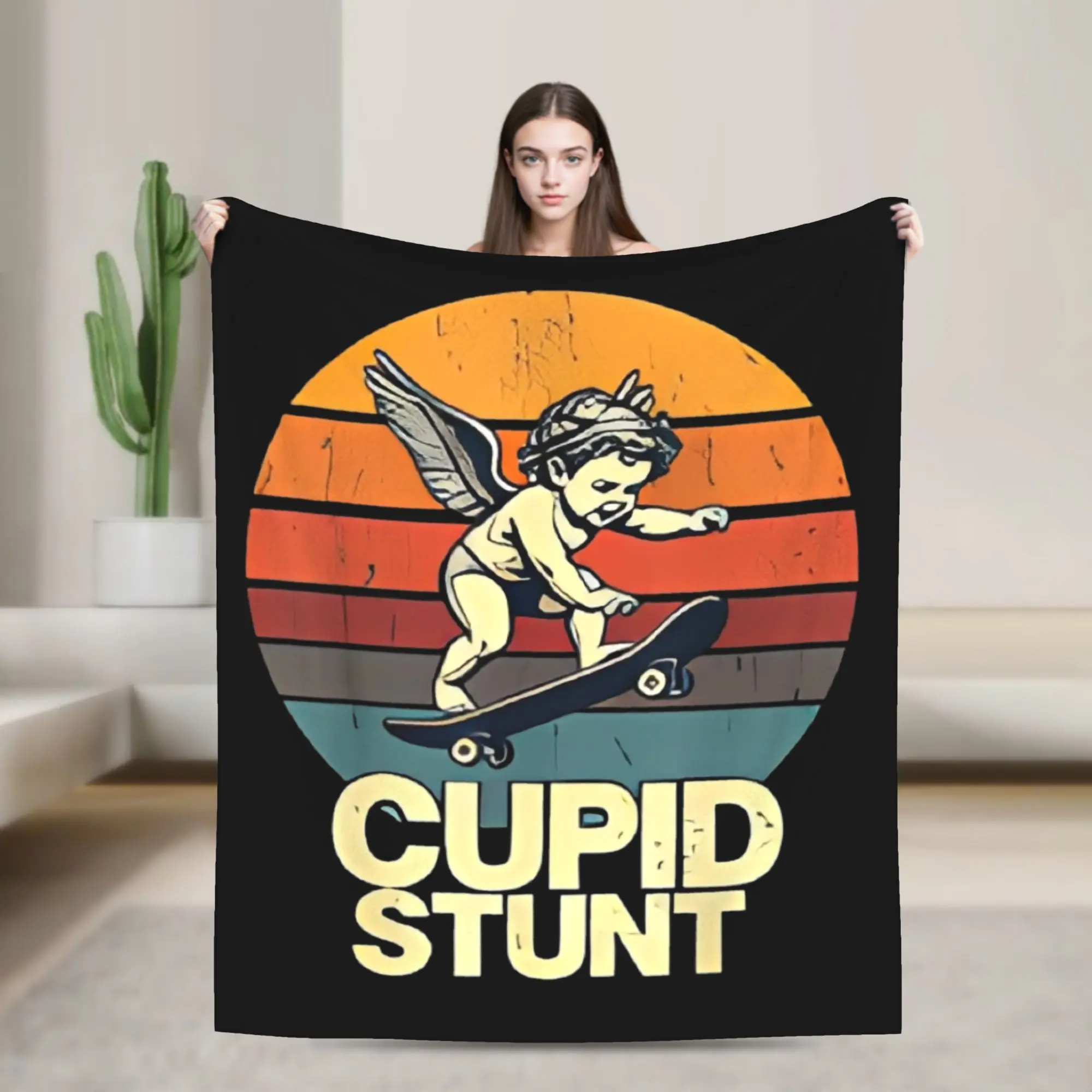The Latest Blanket From Cupid in 2025 Warm Novelty Plush Throw Blanket For Couch Chair Travel Office Flannel Bedspread Bed Cover