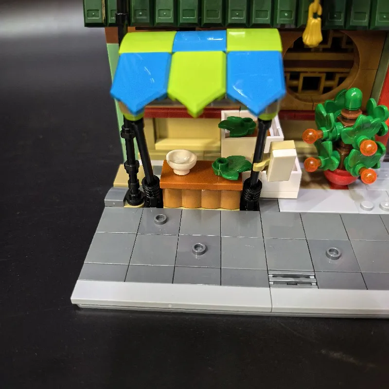 2028 قطعة مجموعة بناء منزل المطاعم الصينية عرض المدينة العمارة وحدات بنة التجمع أطقم منمذجة هدية الكبار #4