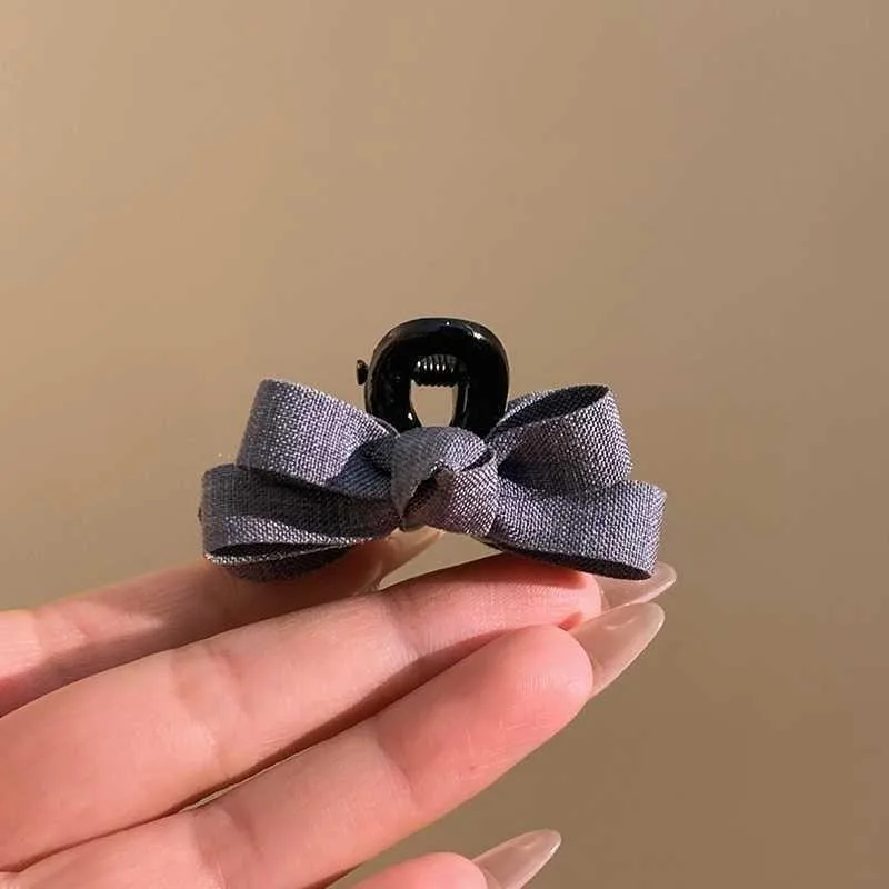 

【1pair】grey hair accessories hair clips princess Korean style high end luxury hair accessories and headwear novelty Crab buckl