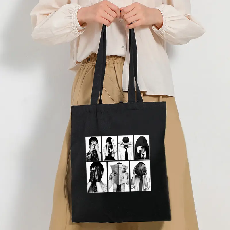 Modische Tragetasche, große Kapazität, multifunktionale Einkaufstasche aus Segeltuch, Arirang 2.0 World Tour 2026, Kpop-Fan-Geschenk – Detail 5