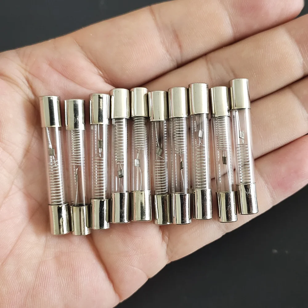 10PCS 5KV Microwave Oven Fuse 6X40MM 0.65A 0.7A 0.75A 0.8A 0.9A Glass Tube Fuse 5000V 700MA 6x40mm High-Pressure Fuse