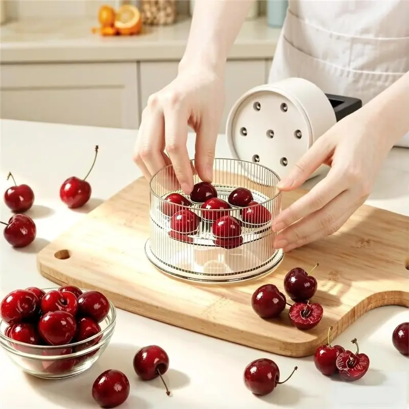 AT51-Cherry Pitter Multiple, Cherrys Pitter Corer Tool, Quick Portable Cherry Pitting Tool, Easy To Use For Making Cherry Jam