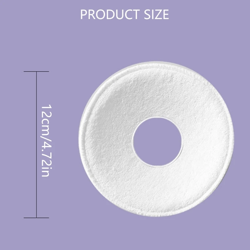 N80C 2Pcs Soft & Breathable Nursing Breast Pad Comfortable Cotton 3D Leakproof Lactation Liners for Postpartum Mother Care