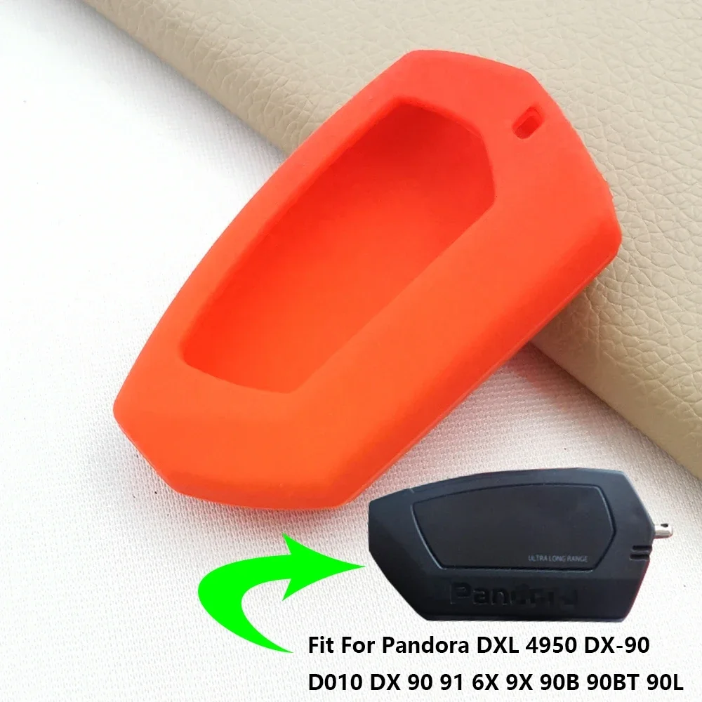 For Pandora DX-90 D010 DX 90 91 6X 9X 90B 90BT 90L 42 Moto Carrying Silicone LCD Key Cases Two Way Car Alarm System Remote Cover