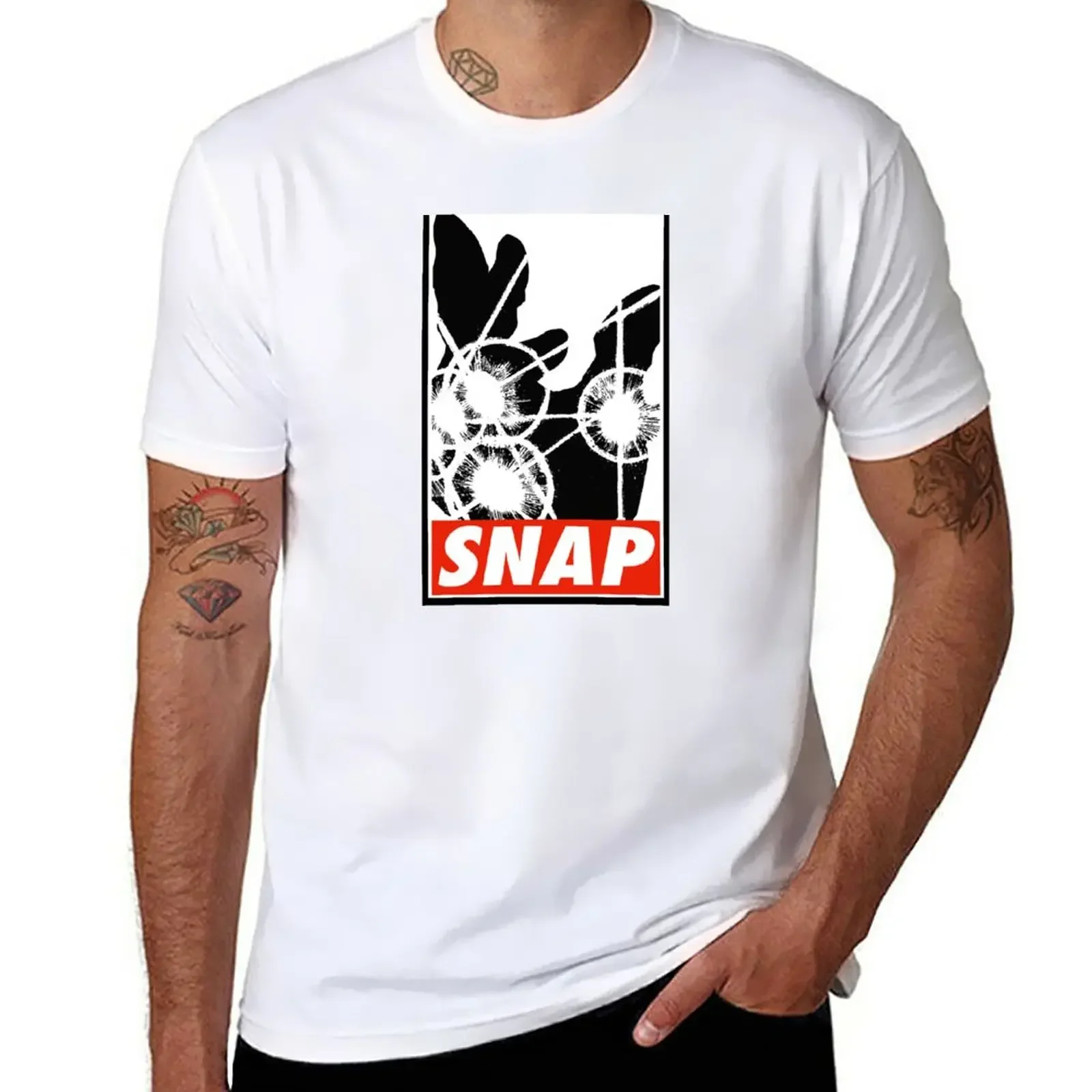 Snap T-Shirt cute clothes kawaii clothes Short sleeve tee Men's cotton t-shirt