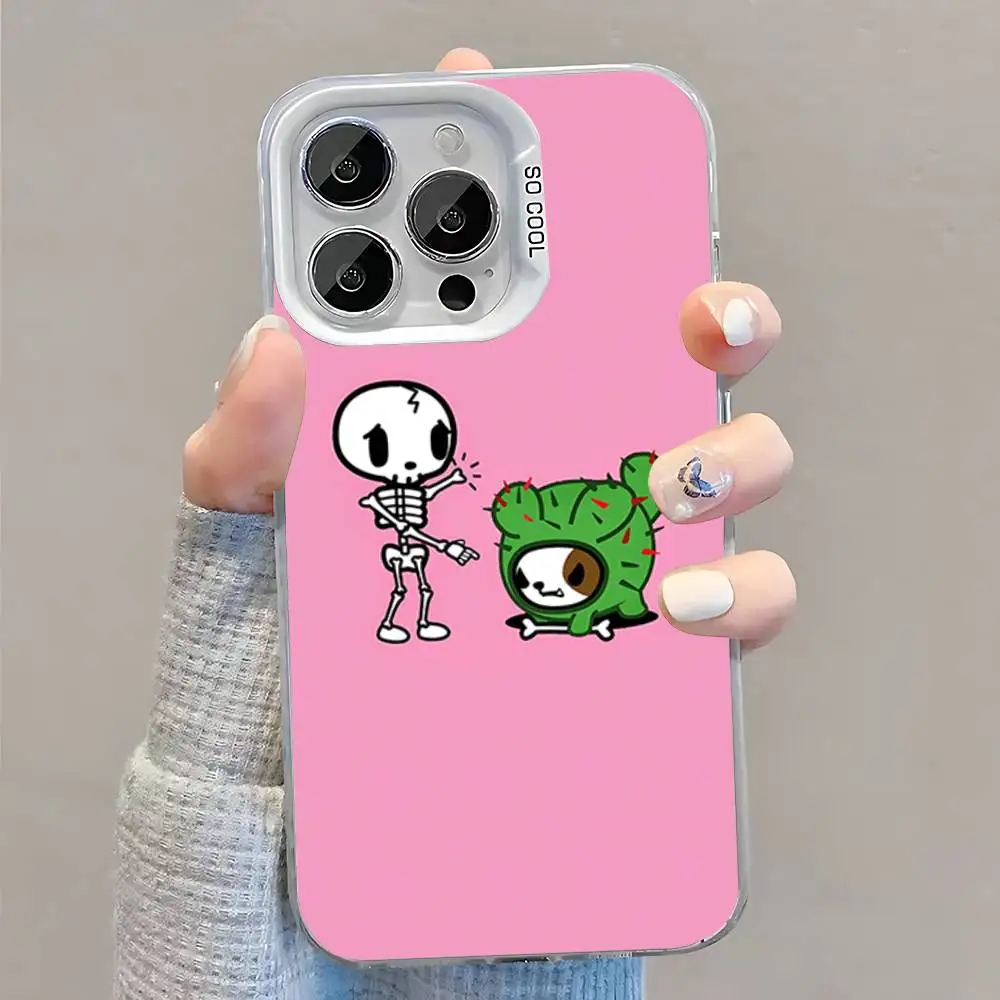 حافظة هاتف T-Tokidokis اليابانية لهواتف iPhone 16,15,14,13,12,11,Pro,XS,Max,Plus,Mini,SE غطاء مقاوم للصدمات من الحلوى البيضاء غير اللامعة #5