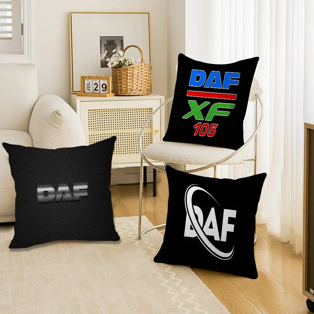 D-DAF Truck logo Maple Design Cushion Cover Happy Autumn Harvest decor Holiday Decorati Pillow Cover