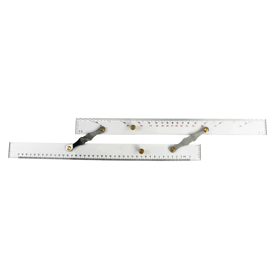 Marine Parallel Ruler Clear Scales Mapping Points To Pull Parallel Ruler 450MM Nautical Charts Parallel Ruler For Boat